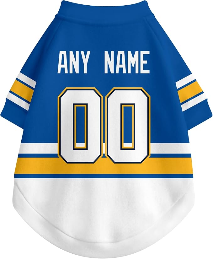 St. Louis Dog Clothes Personalized Pet T Shirt for Dogs Gift | Custom Name Number Jersey Style Pet Shirt for Dog