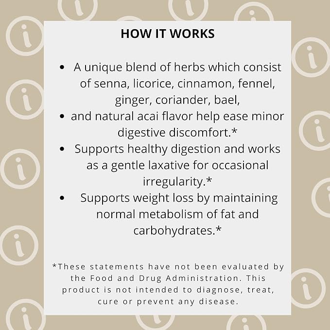 HYLEYS Colon Cleanse Tea, Blackberry Flavor - 150 Individually Wrapped Herbal Tea Bags (6 Pack of 25) - Caffeine Free, Gluten Free