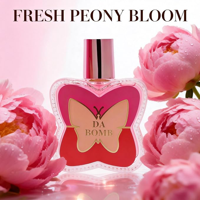 A CENTER Da Bomb Women's Eau de Parfum | 3.3 Fl Oz Sweet Floral Amber Cologne | Vanilla Fruity Scent Gift for Her