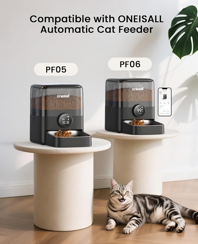 oneisall 6 Packs Pet Dry Food Desiccant Bag for Automatic Cat Feeders, Keep Pet Food Dry and Fresh, Suitable for All of oneisall Cat Feeders