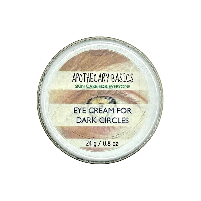 Eye Cream for Dark Circles – Handmade with Hydrolyzed Collagen, Vitamin C, & Sweet Almond Oil – Brightening & Hydrating – Fragrance-Free – 0.5 fl oz
