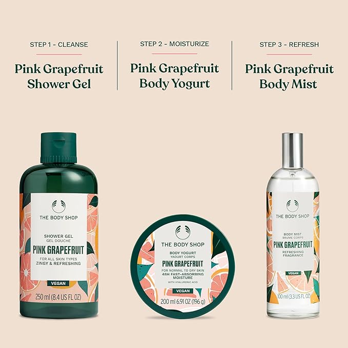 The Body Shop Pink Grapefruit Body Yogurt For Normal To Dry Skin 6.91 Ounces