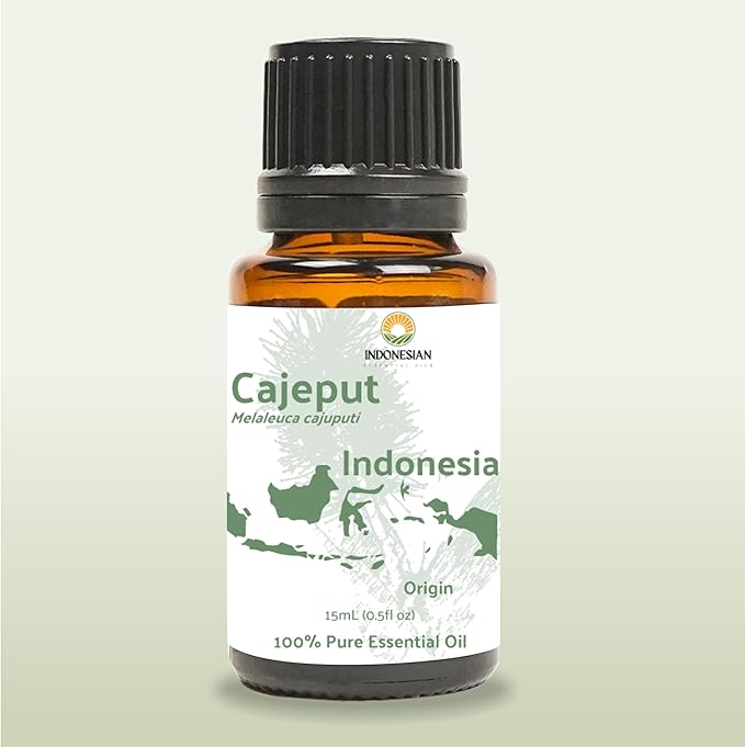 Cajeput Essential Oil (15ml) - Direct from Central Java, Indonesia - Essential Oils for Diffusers Aromatherapy; Essential Oils for Body; Massage Oils | 100% Pure Therapeutic Grade