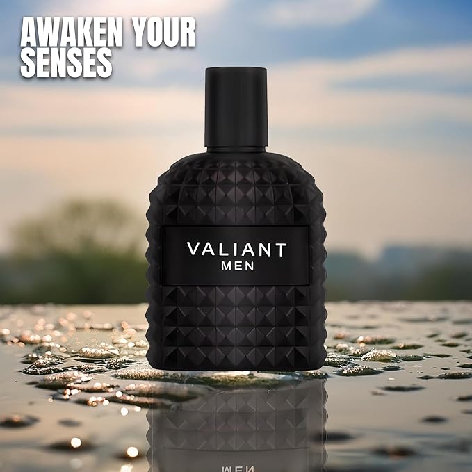 A CENTER 3Pack Men Cologne Valentine Milano,Valiant,Valuable Eau De Parfume Spray with Woody Floral & Fruity Scent Perfume Gift Set Day to Night Luxury Fragrances