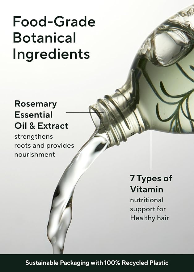 AROMATICA Root Enhancer Rosemary water spray for hair growth - with rosemary oil & caffeine & biotin - Korean hair care for hair thinning & hair loss - free from silicone, paraben and sulfate