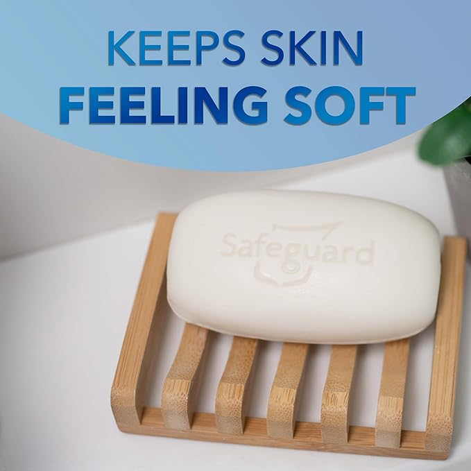Safeguard Micellar Deep Cleansing Bath Bar Soap, Washes Away 99 Percent of Bacteria, Leaves Skin Soft, Fresh Clean Scent with Aloe, 3.2 oz,8 Count (Pack of 6)