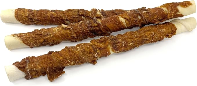 Pet 'n Shape Duck 'n Hide Twist - Duck Wrapped Rawhide Natural Dog Treats, Large, 6 Count (Pack of 4)