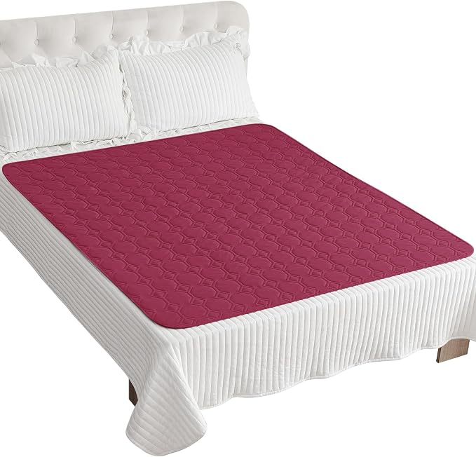 ZNSAYOTX Ultimate Cozy Blankets (68"x82") 100% Waterproof Bed Mat Blanket for Dog Pets, Couch Sofa Protector with Non-Slip Back Washable Durable, Pee Scratch Proof Easy to Clean (Wine Red)