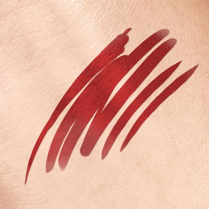 LaDot Temporary Tattoo Liner Pen – Fine Tip Waterproof Body Art Marker for Drawing Custom Skin Designs – Ideal for Temporary Tattoos, Festivals, Parties & More (Red)