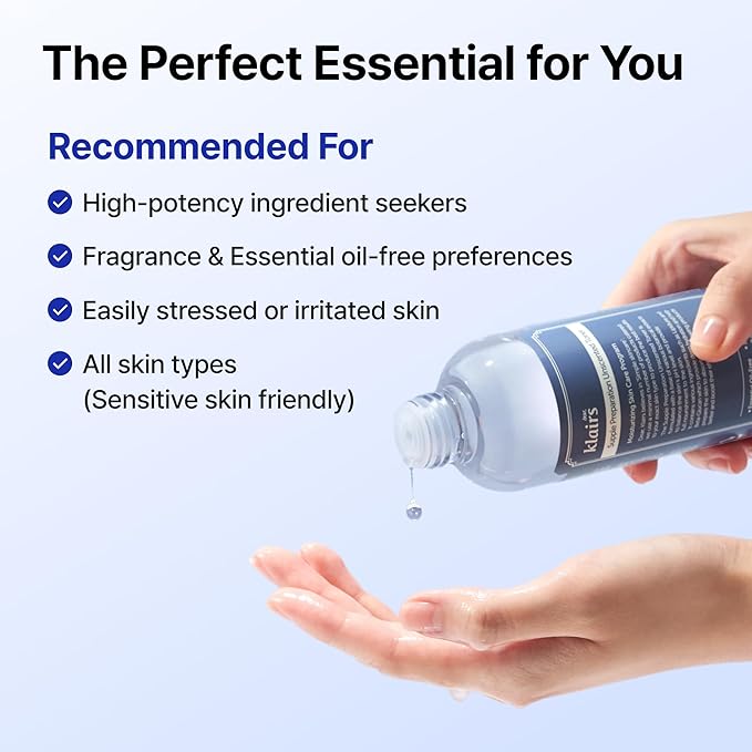 Dear Klairs Unscented Toner | Non-Irritation for Sensitive Skin, Instant Soothing, Skin Flooding & Layering, Hyaluronic Acid, Korean Skin Care, Vegan, Essential Oil Free, 6.08 fl oz