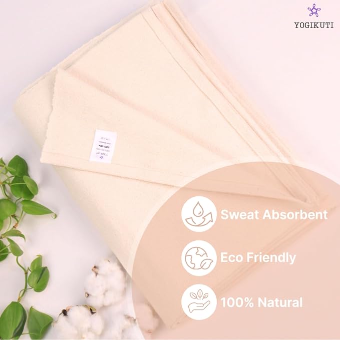 Yogikuti Iyengar Cotton Yoga Blanket Set of One – Thick Handwoven Yoga Blankets for Restorative Yoga, Meditation & Pranayama – Premium Cotton Yoga Blanket for Support & Comfort in Pranayama
