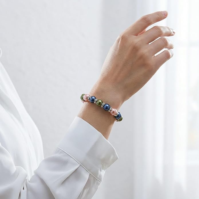 Healing Bracelet For Women Anxiety Crystal Bracelet Chakra Beaded Bracelets Rose Quartz Crystals And Healing Stones Yoga Bead Bracelet Calming Stretch Bracelet Stress Relief Gifts For Women