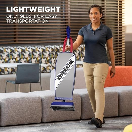 Oreck Commercial XL Vacuum Cleaner, Bagged Upright Vac, Lightweight | For Carpets and Hard Floor, Automatic Height Adjust, High-Speed Brush Roll, For Commercial Use