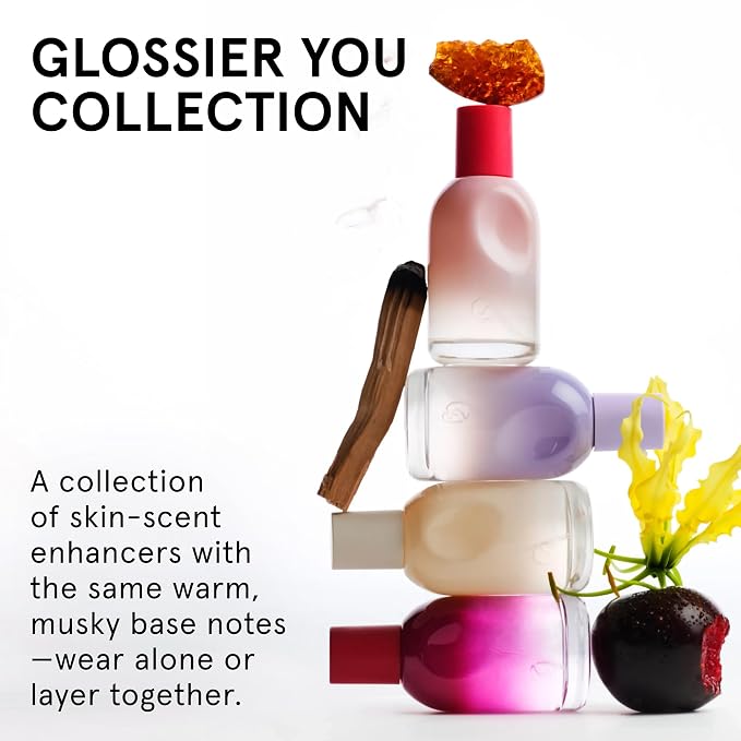 Glossier You Eau de Parfum - Unisex Fragrance for Men & Women, Skin-Scent Enhancer Smells Different on Everyone - Musky, Warm & Spicy Perfume with Pink Pepper, Iris & Ambrox Base Notes, 50ml