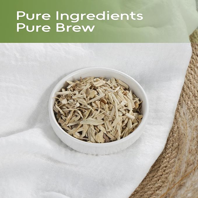 FullChea - Siberian Ginseng Root, 2.12oz/60g - Premium Eleuthero Senticosus Tea - Cut & Sifted, Naturally Grown Herbal Tea - Support Wellness - Caffeine-Free