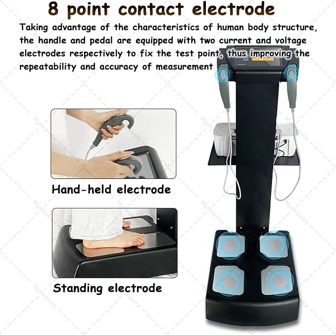 Body Composition Analyzer with Printer, HD Touch Ultrasonic Balance for BMI Measurement in Pharmacy and Hospital Settings