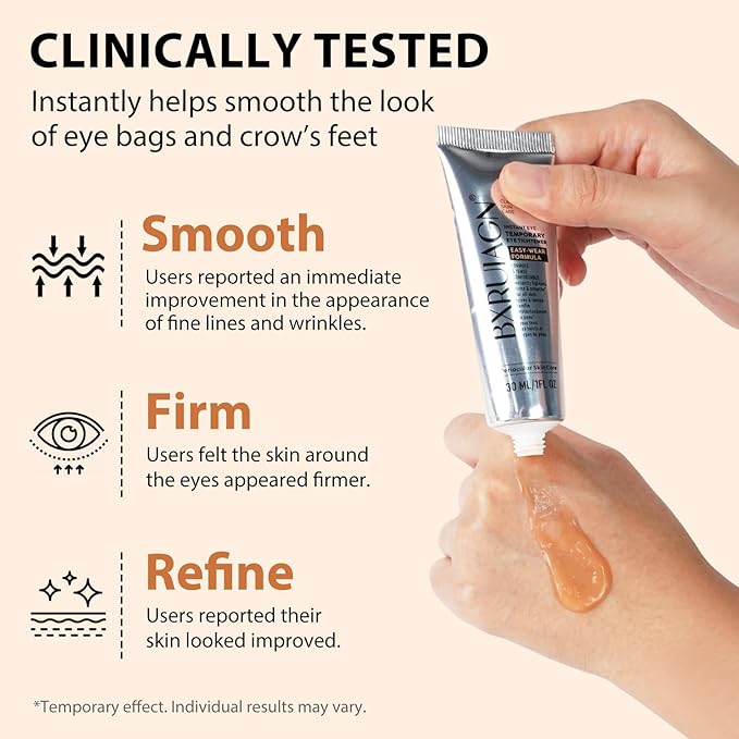 Instant Eye Tightener, Eye Temporary Tightening Gel - Easy-Wear Formula to Visibly Smooth Appearance of Lines & Wrinkles, Eyes Area Primer