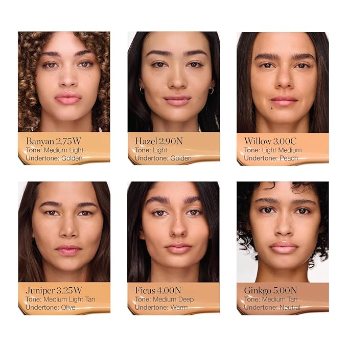 Ogee Complexion Perfecting Under Eye Concealer - Certified Organic Full Coverage Concealer - Buildable Coverage - BANYAN 2.75W - Medium Light (Golden Undertones)