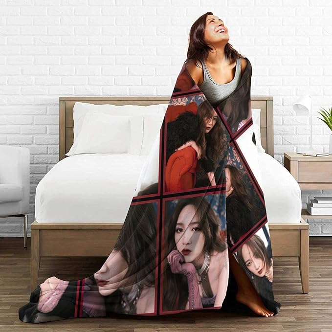 QETXVI Custom Blanket with Photos Text Customized Blanket Personalized Flannel Throw Blankets for Adult Kid Birthday Christmas Halloween Fathers Mothers Valentines Gift - 60"x 80"