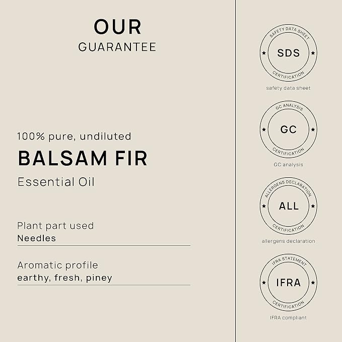 VINEVIDA Balsam Fir Essential Oil 32 oz - Undiluted Balsam Fir Oil - DIY Candle Scents - Bulk Essential Oil