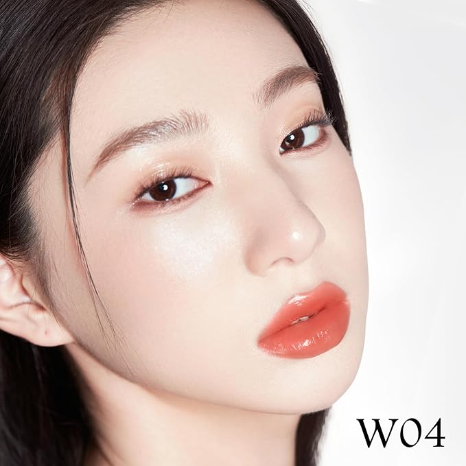 CARSLAN Flood Kissed Lipstick, Hydrating Lip Color Makeup, Natural Lip Gloss Finish with Hyaluronic Acid Formula, Shiny, Smooth, W04