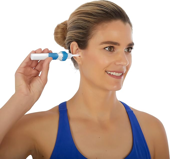 Wax Extract Ear Wax Remover w/ 2 Flexible Tips, LED Light, & Cleaning Brush | Safe, Effective Ear Wax Vibration & Vacuum to Gently Remove Wax Buildup | Premium Ear Suction Vacuum for Adults & Kids