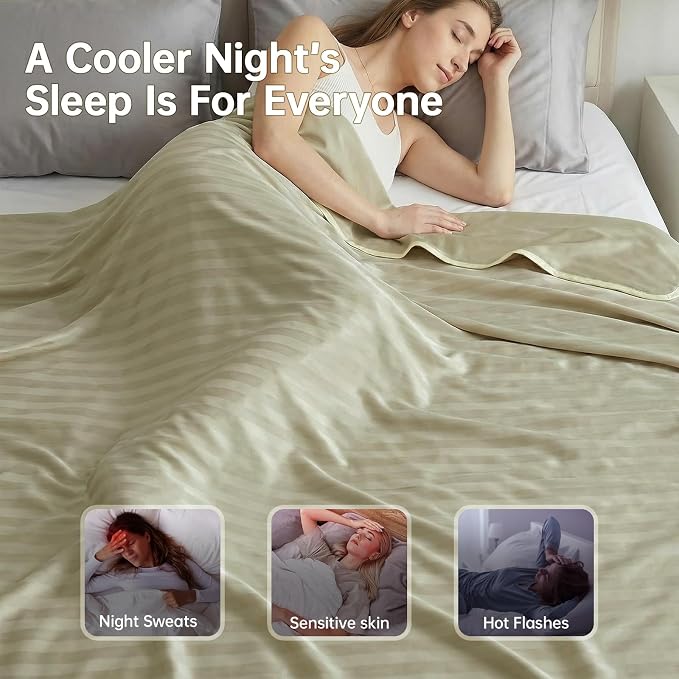 Guohaoi Cooling Blanket for Hot Sleepers and Night Sweats 90"x108" King | Arc-Chill Q-Max >0.5 Cool Fiber,100% Oeko-Tex Certified Lightweight Summer Blanket for Travel/Outdoor Ultra Cold Breathable