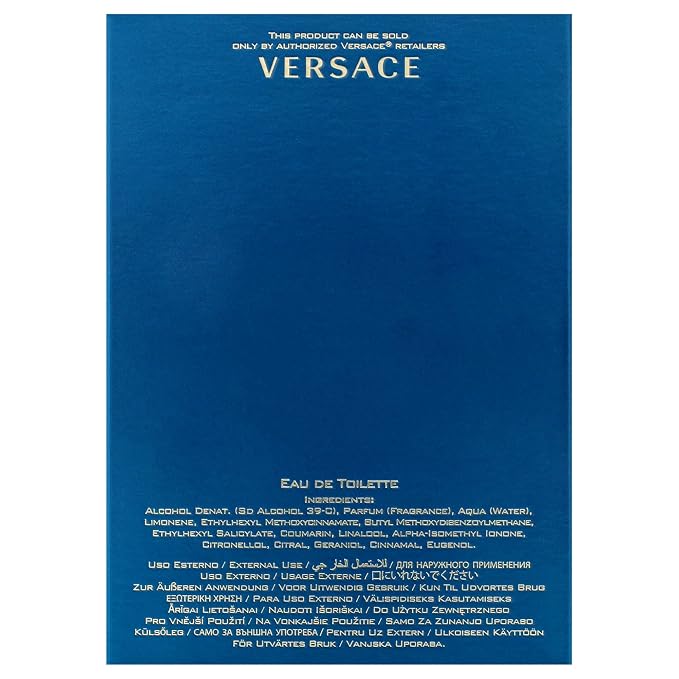 Versace Eros Eau de Toilette Spray for Men, 3.4 Fl Oz