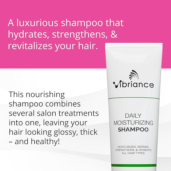 Vibriance Daily Moisturizing Shampoo - Strengthening Biotin for Aging Hair for Women and Men - Thinning Hair, Dry Scalp