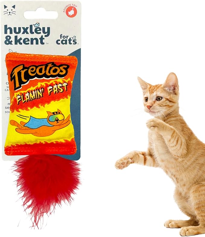 Huxley & Kent Plush Crinkle Catnip Cat Toy, Treatos Snacks