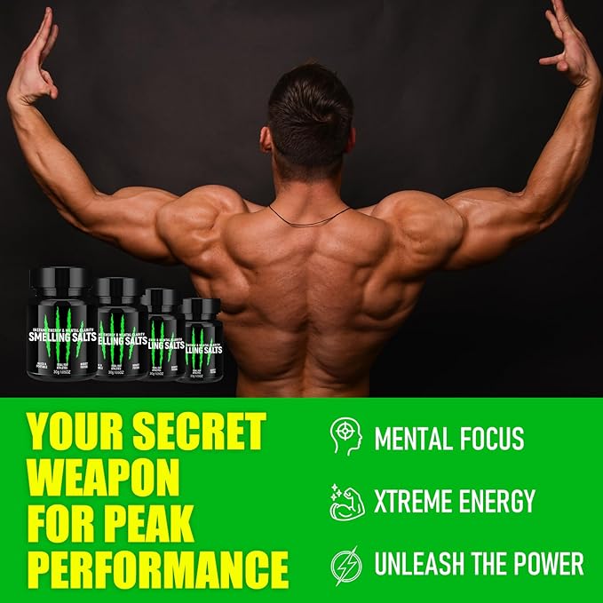 Salts for Athletes in Hockey, Potent Salts Wake Up for Athletes, Weightlifting and Powerlifting - Activate Before Smelling, Instant Energy, Explosive Power, Breaking PR, Enhanced Focus & Motivation