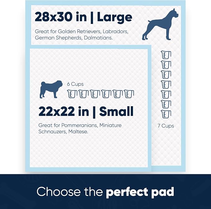AKC Dog Training Pads, XL 30" x 26", Lavender Scent, XL, 100 Count | Scented dog pee pads help control odors with ultra absorbent quick-dry gel, leakproof layers and potty training protection.