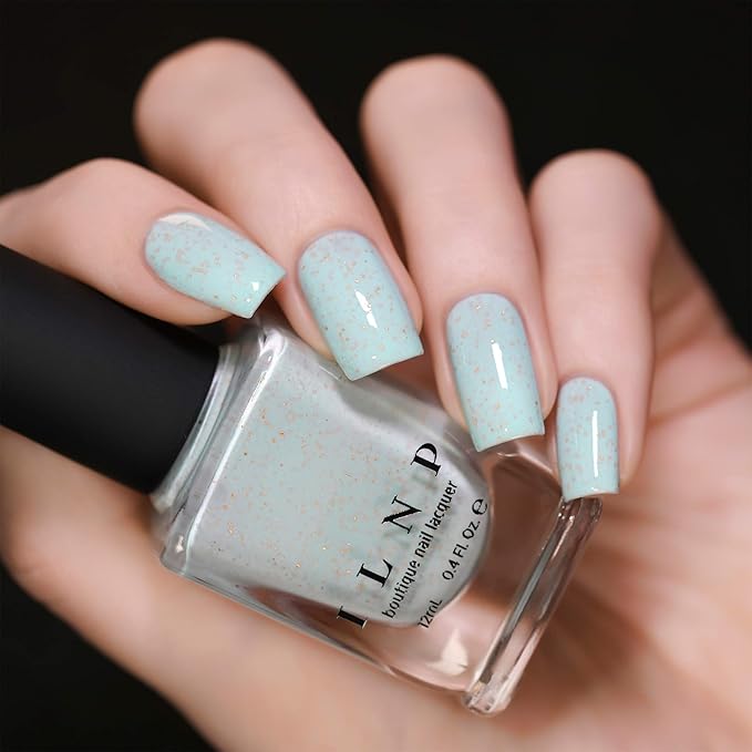 ILNP Pinkies Up - Robin Egg Blue Speckled Nail Polish