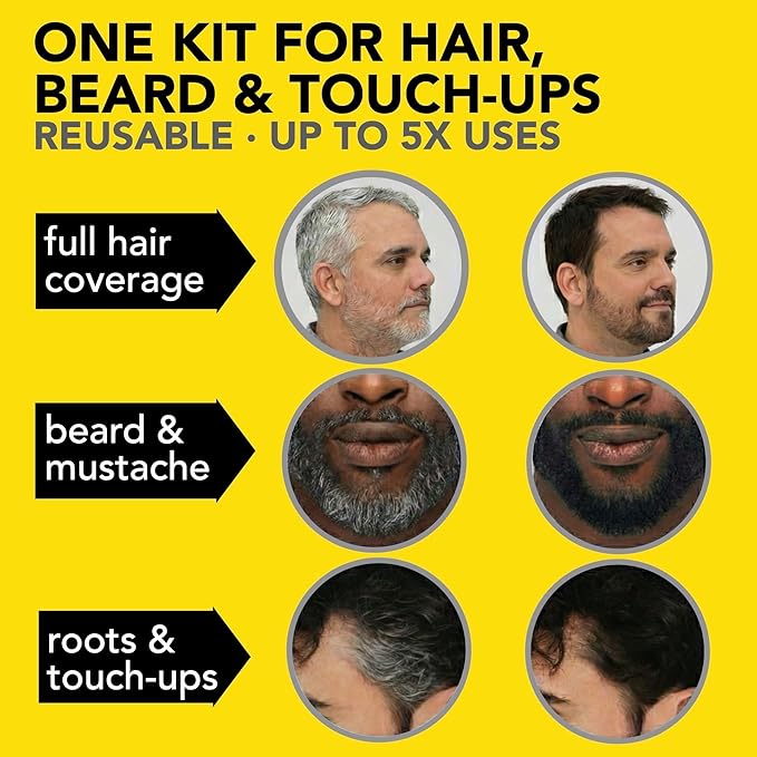 Reusable Hair & Beard Dye for Men – Dark Blond | Up to 5 Uses, 7 Minutes | Natural Gray Coverage, No-Drip Cream with SkinArmour® – Cleverman