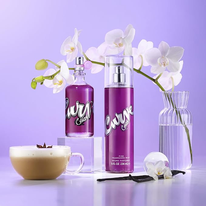 Curve Crush Fine Fragrance Mist for Women, Casual Day or Night Floral Scent, 8 fl oz