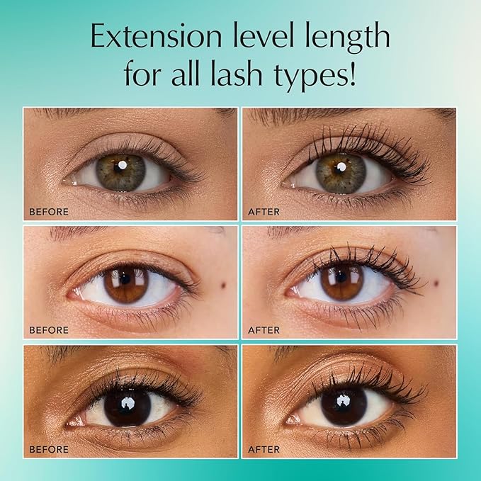 Thrive Causemetics Liquid Lash Extensions Mascara 3 Pack, Tubing Thrive Mascara Lengthening, Volumizing & Curling, Smudge Proof, No Clumping or Flaking, Vegan & Cruelty Free, Brynn (Rich Black)