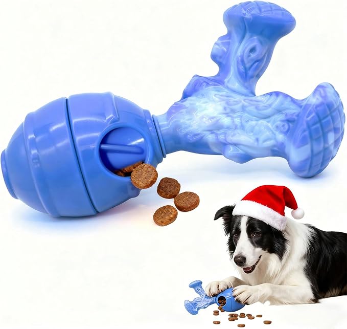 BoYoYo Dog Toys for Aggressive Chewers, 3 in 1 Treat Dispensing Dog Toys to Keep Them Busy, Dog Enrichment Toy for Small, Medium and Large Dogs, Milk Flavor