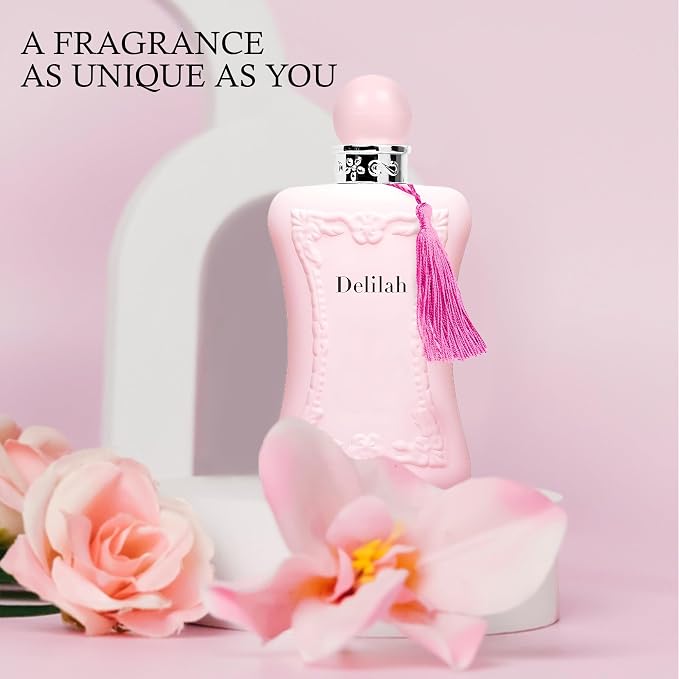 A CENTER 2PCS Perfume Set for Women - Floral Fragrance Gift Set with Vanilla,Rose & jasmine, Eau De Parfume| 3.4 Fl Oz Each Women's Cologne(Delilah & Delilah UB)