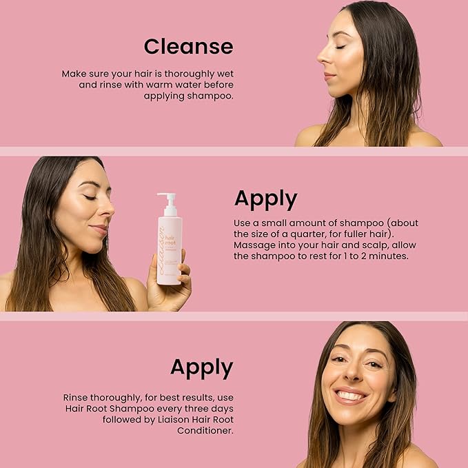 Liaison Hair Bond Shampoo for Women with Sea Buckthorn, Olive & Peppermint Oil - Promotes Strong, Thicker and Healthier Hair Growth - Nourishing and Hydrating (1 Pack)
