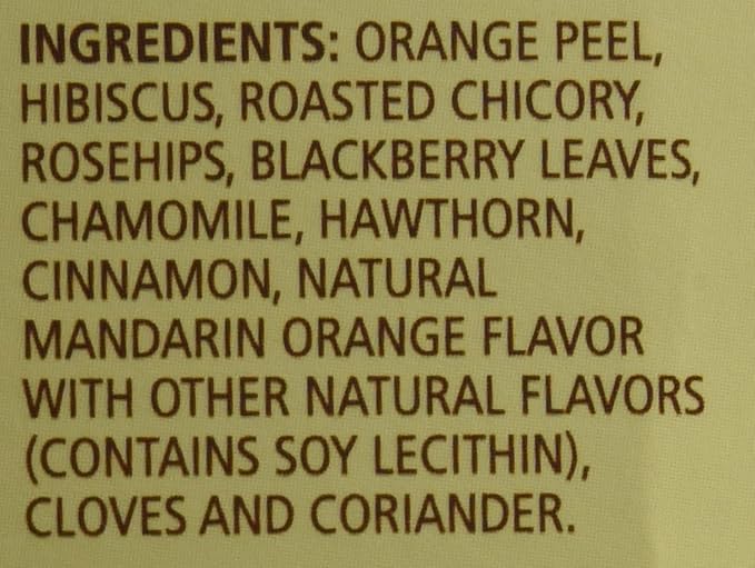 Celestial Seasonings Mandarin Orange Spice Herbal Tea 25 Tea Bags (Pack of 2)