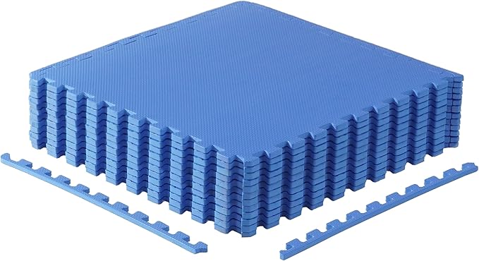 CAP Puzzle Exercise Mats | 1/2” Thick EVA Interlocking Foam Tiles for Home Gym Flooring | Multiple Options
