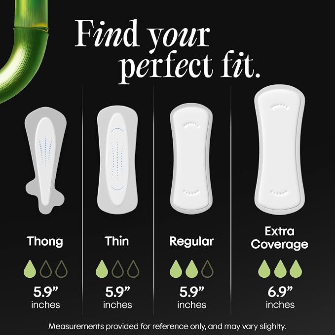 Kotex Bamboo Wrapped Liners, Light Absorbency, Regular Length, 66 Count (Packaging May Vary)