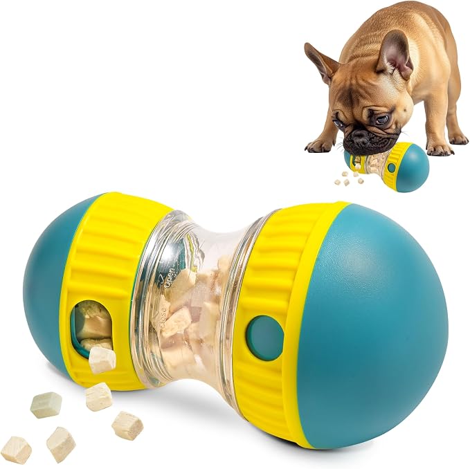 Interactive Dog Puzzle Toy – Treat Dispenser Enrichment Toy for Mental Stimulation – Fun Chew Toy for Small & Medium Dogs – Boredom Relief Training Game