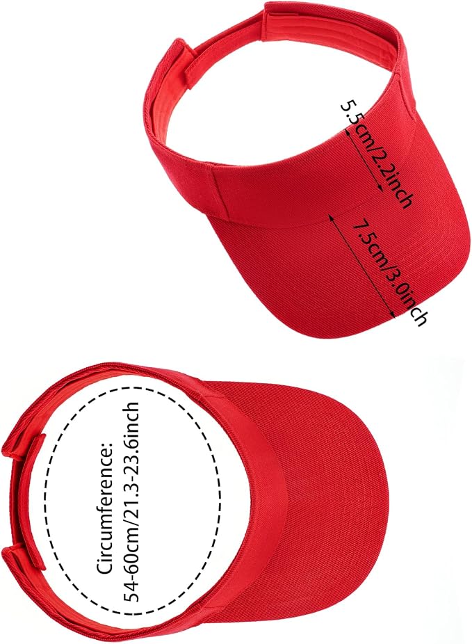 Topbuti Sports Sun Visor Hats for Women Men Adjustable Cotton Beach Baseball Tennis Golf Hat Caps UV Protection Visors