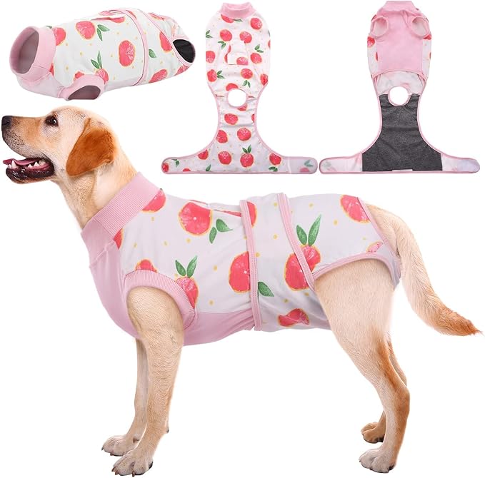 Kuoser Recovery Suit for Dogs Cats, Soft Dog Surgery Suit Female Male Spay | Professional Dog Onesie for Surgery, Substitute E-Collar & Cone, Prevent Licking Dog surgical suit Pet Neuter Suit