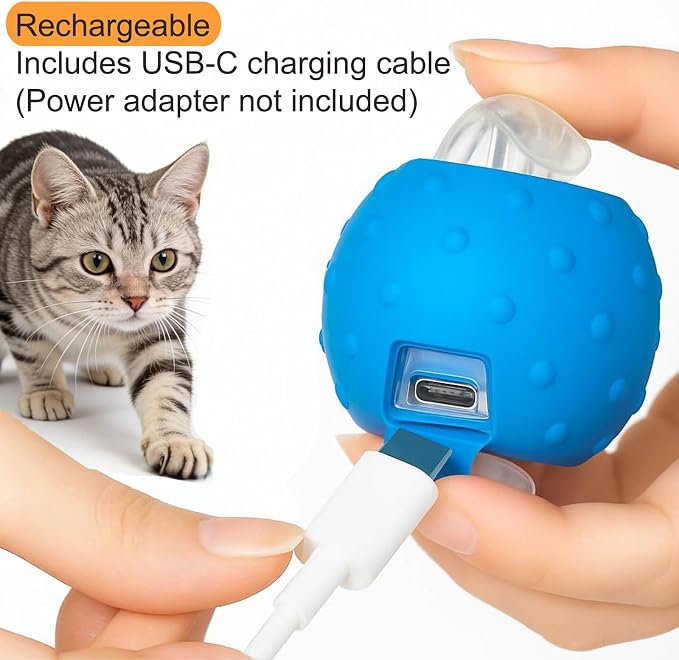 Tiny Fetch Motion Dog Toy,Interactive Cat Toy Rolling Ball