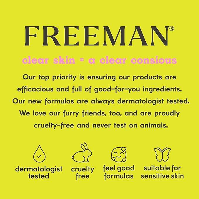 Freeman Anti-Stress Clay Mask, Dead Sea Mineral Face Mask, Lavender & Sea Salt Balance & Calm Skin, Unclog Pores, Facial Mask For All Skin Types, No Harsh Chemicals, 6 fl. oz./175 ml Tube, 1 Count