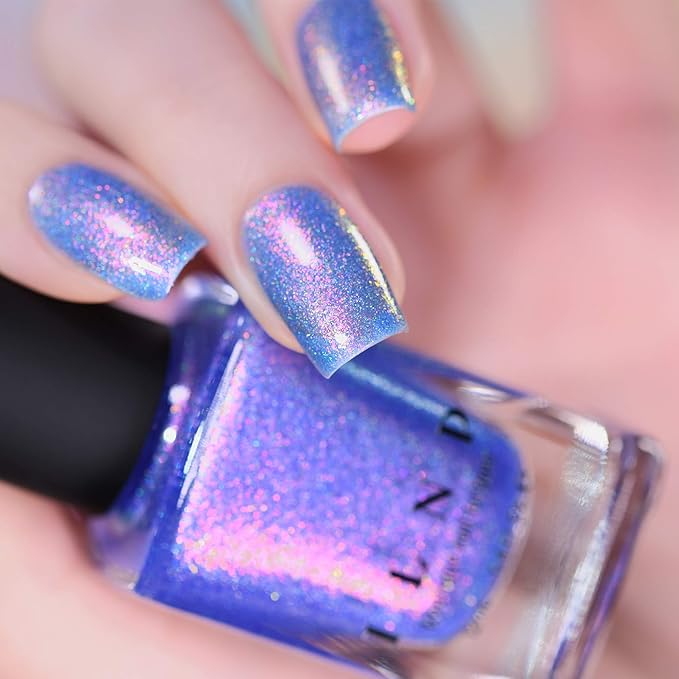 ILNP Pool Party - Vivid Iridescent Blue Holographic Jelly Nail Polish