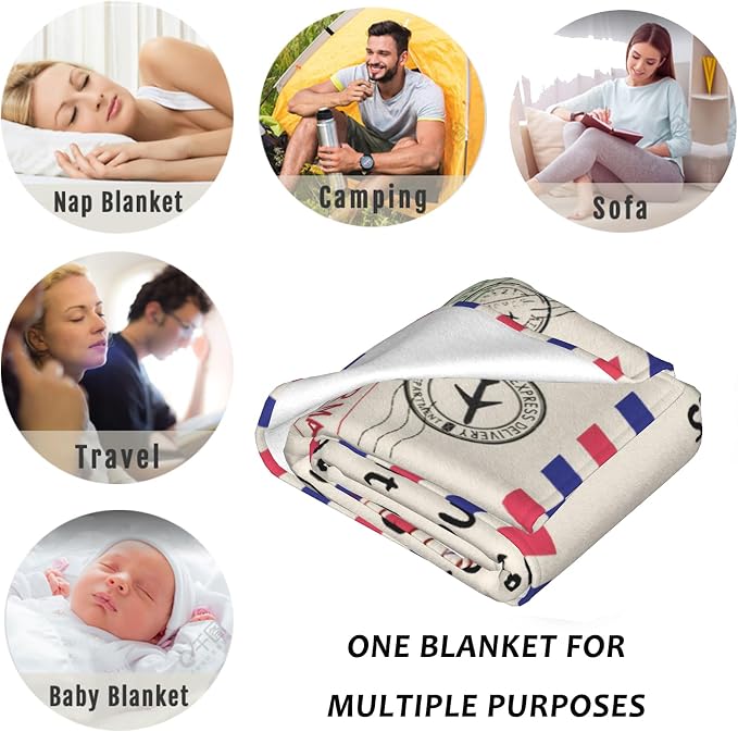 Blanket Gifts for Women Men - Get Well Blanket, Inspirational Blankets Gifts for Her Him, Super Soft Flannel Throw Blankets Gift for Mom Friend Sister Coworker（50'' x 60''）