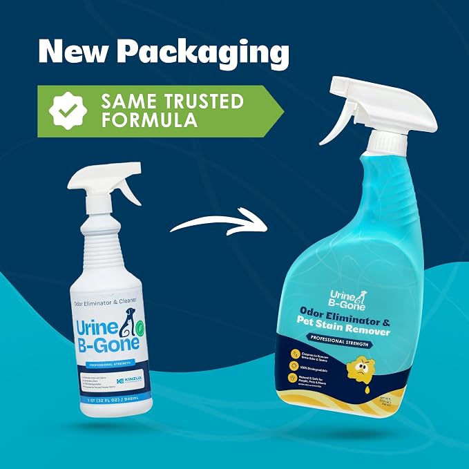 Urine B-Gone Enzyme Cleaner for Human, Cat & Dog Urine, Original, 32 oz | Enzyme cleaner for human, cat and dog urine on laundry, carpets and more; original scent, 32 oz.